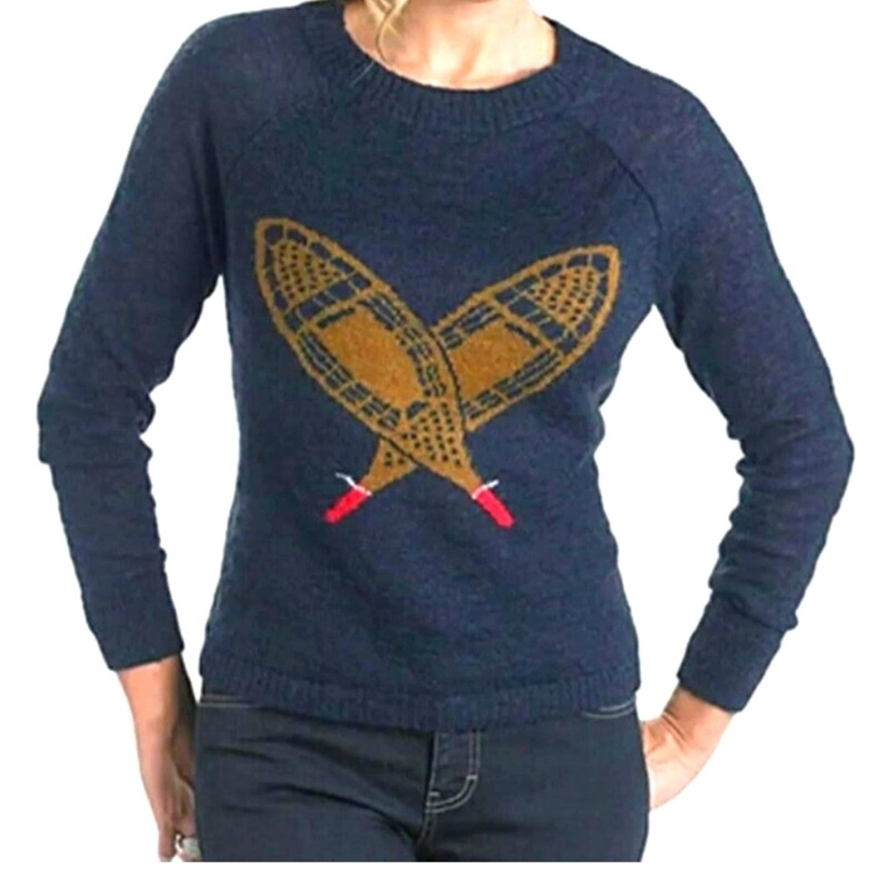 Woolrich Blue Sea Snowshoe Sweater Wool/Angora Blend